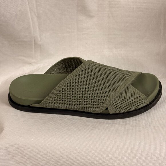 Everlane The ReKnit Form Crossover Sandal Seagrass Green Size 6 - Picture 3 of 10